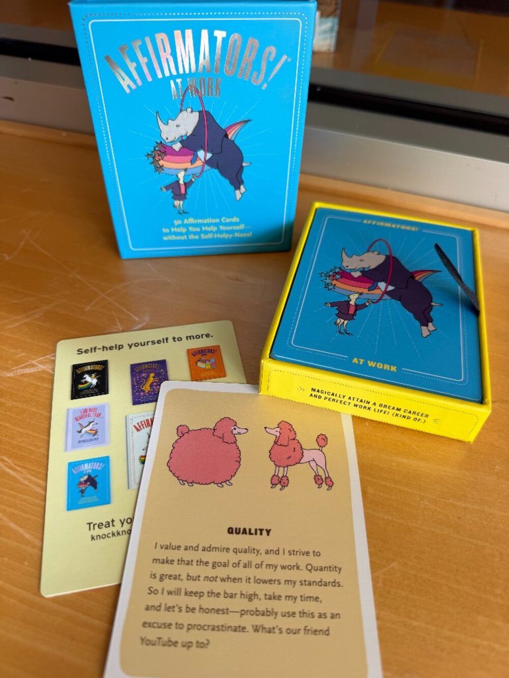 Knock Knock Affirmators! at Work – 50 affirmation cards